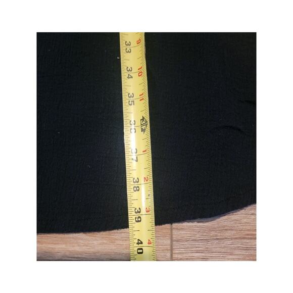 Bryn Walker Nolan Tunic Large Cowl Neck‎ Cotton Gauze Top Black - Picture 9 of 14